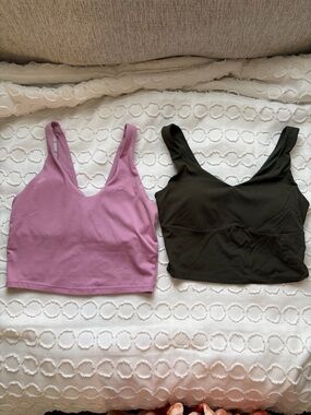 Lot of 2 V-Neck workout Crop Tops